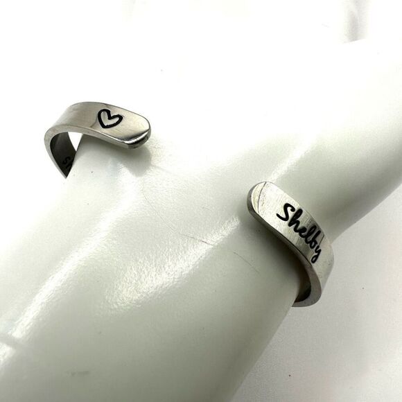 Shelby She believed she could so she did stainless steel cuff bracelet - Picture 2 of 7